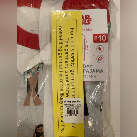 POTTERY BARN KIDS STAR WARS HOLIDAY ORGANIC COTTON PAJAMA PJS SET - CHRISTMAS - Picture 5 of 6